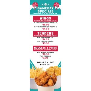 Vertical Banner - Gameday Specials